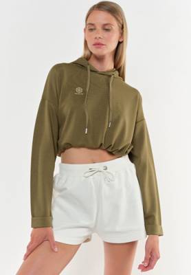 YOU DO YOU Pullover Kapuzenpullover khaki