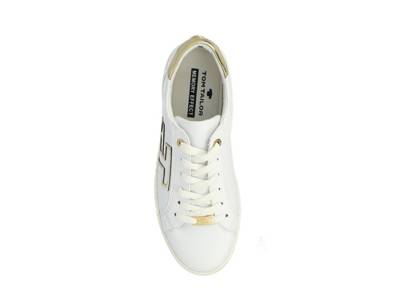 TOM TAILOR Schnürhalbschuhe für Damen Schnürschuhe weiß