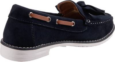 Inselhauptstadt Insel Bow Slipper dunkelblau UR7381