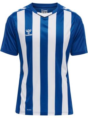 hummel hmlCORE XK STRIPED JERSEY S/S T-Shirts blau