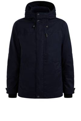WE Fashion Heren gewatteerde parka met binnenjas Outdoorjacken blau
