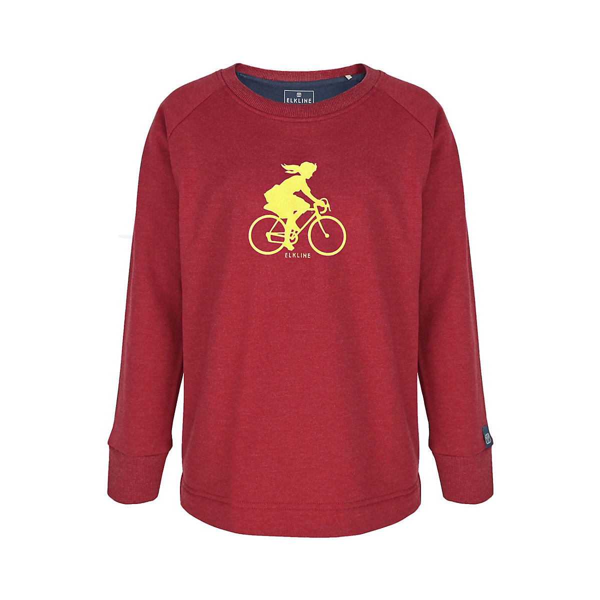 elkline Sweatshirt Two Wheels Bike Print für Kinder rot