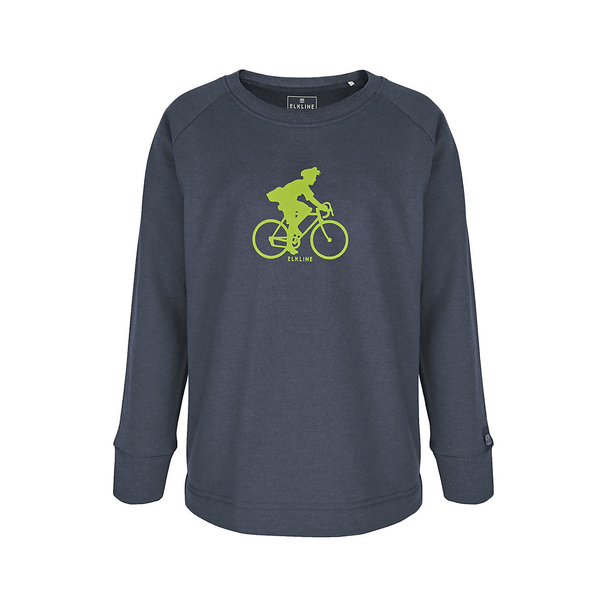 elkline Sweatshirt Two Wheels Bike Print für Kinder blau