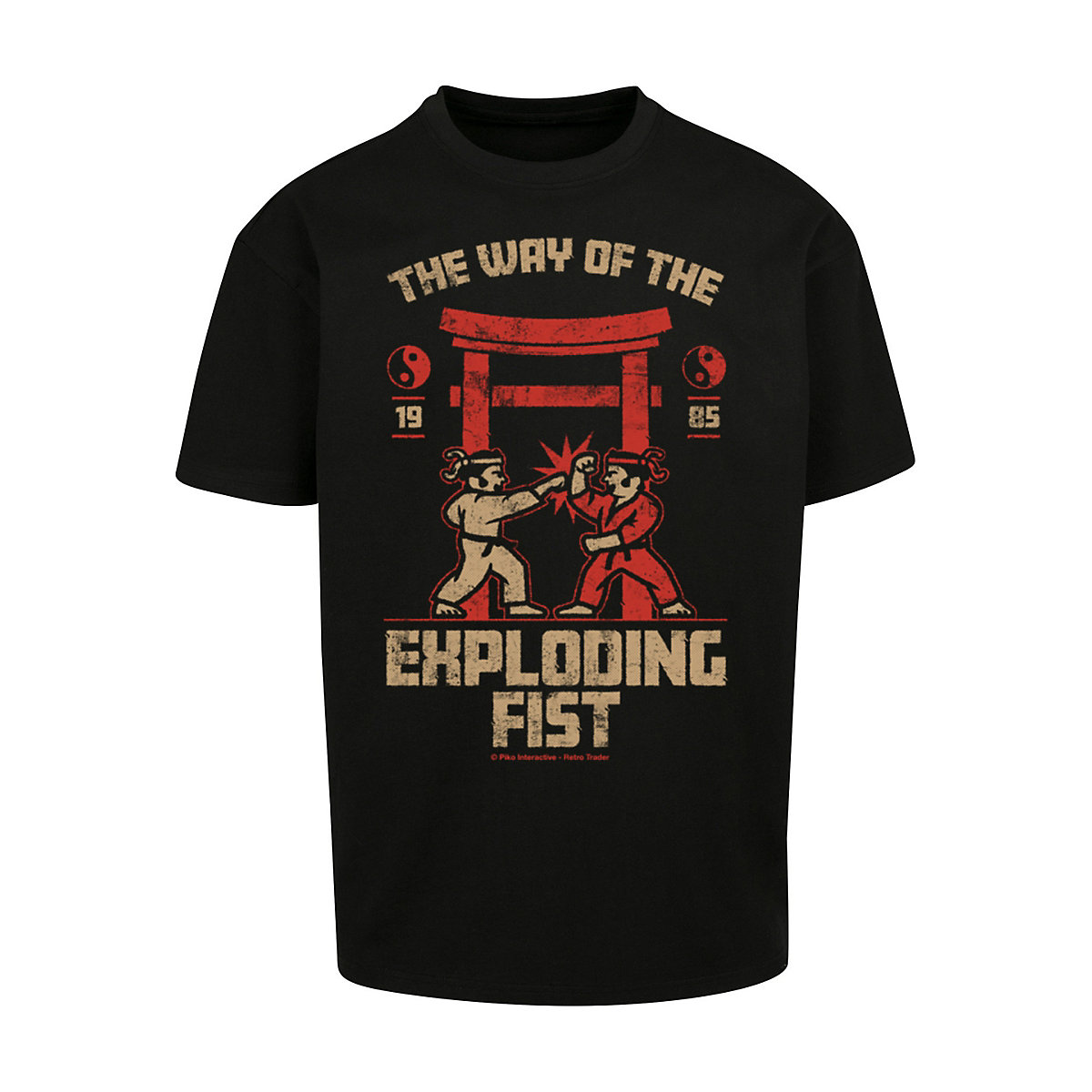 F4NT4STIC The Way Of The Exploding Fist Retro Gaming SEVENSQUARED T-Shirts schwarz