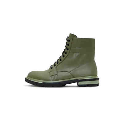 Schnürstiefelette Leather flat sole ankle boots Klassische Stiefeletten