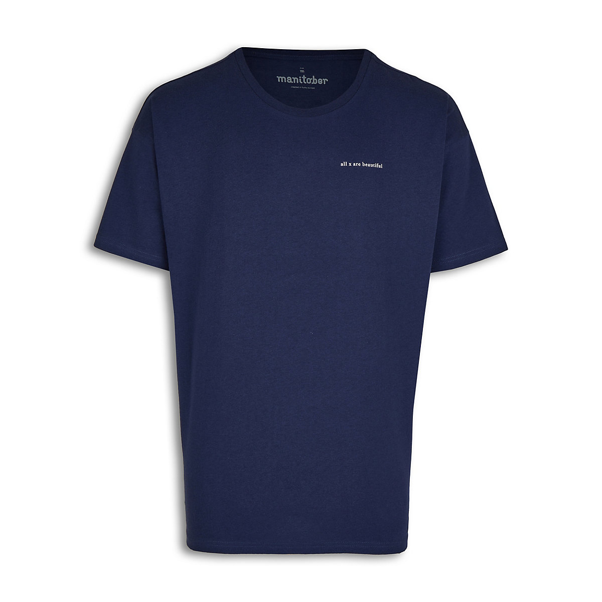 Manitober ALL X ARE BEAUTIFUL Oversize T-Shirt dunkelblau