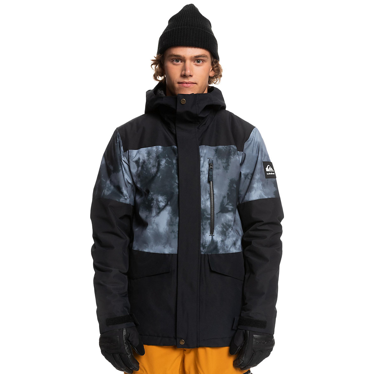 QUIKSILVER Winterjacke MISSPRINTED BLOCK JK für Herren schwarz QUIKSILVER Winterjacke MISSPRINTED BLOCK JK für Herren schwarz