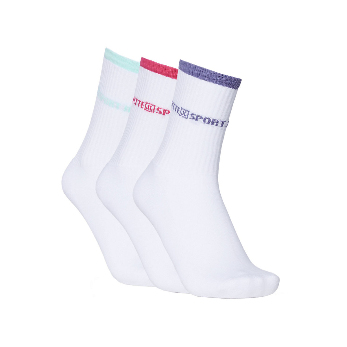 JETTE SPORT Socken Damen 3er-Pack Socken pink