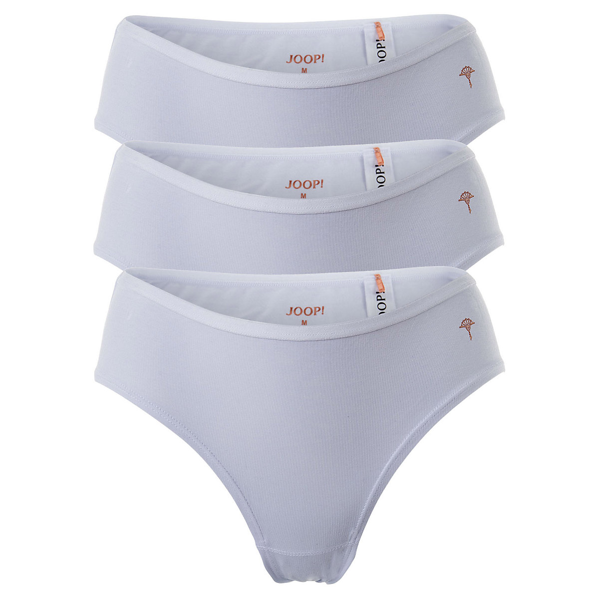 JOOP! Damen Slips 3er Pack Bikinislips Mere Comfort TENCEL™ Modal Micro einfarbig Slips weiß