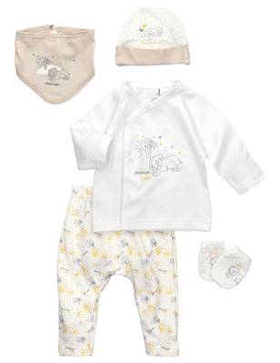 Disney 5tlg Set Baby Sweets meets Disney gelb/weiß
