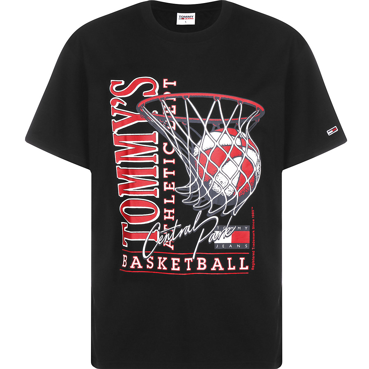 TOMMY JEANS Tommy Jeans T-Shirt Relaxed Basketball Vintage T-Shirts schwarz