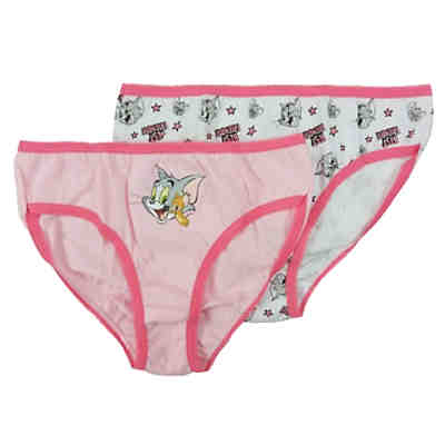 2er Pack Tom und Jerry Pantys Slip Unterhose Unterwäsche Unterwäschezubehör