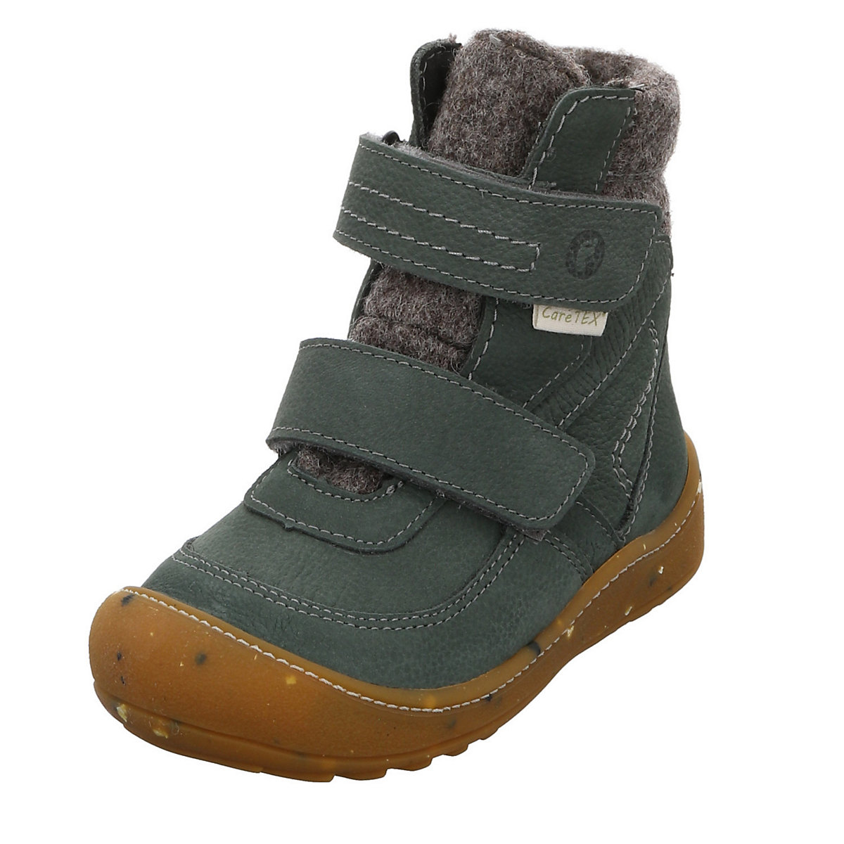 RICOSTA Wood Tex Boots Leder-/Textilkombination uni Winterstiefel hellgrün