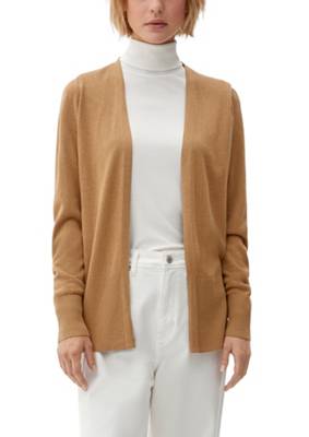 s.Oliver Feinstrickcardigan aus Viskosemix Strickjacken braun