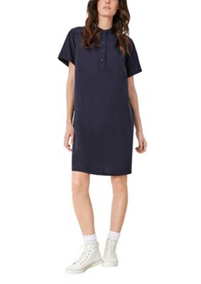 s.Oliver Blusenkleid aus Modalmix Jerseykleider blau