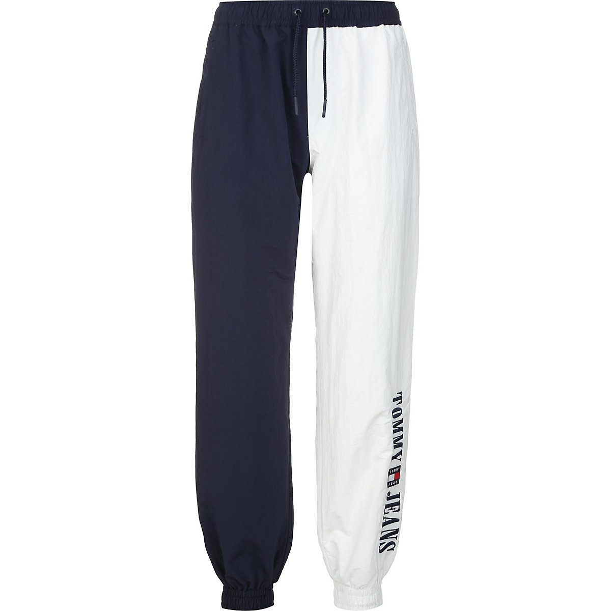 TOMMY JEANS Tommy Jeans Trainingshose Archive Relaxed Fit Color Block Trainingshosen blau/weiß