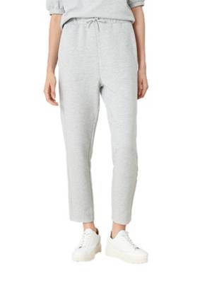 s.Oliver Loose: 7/8-Jogpants Stoffhosen grau