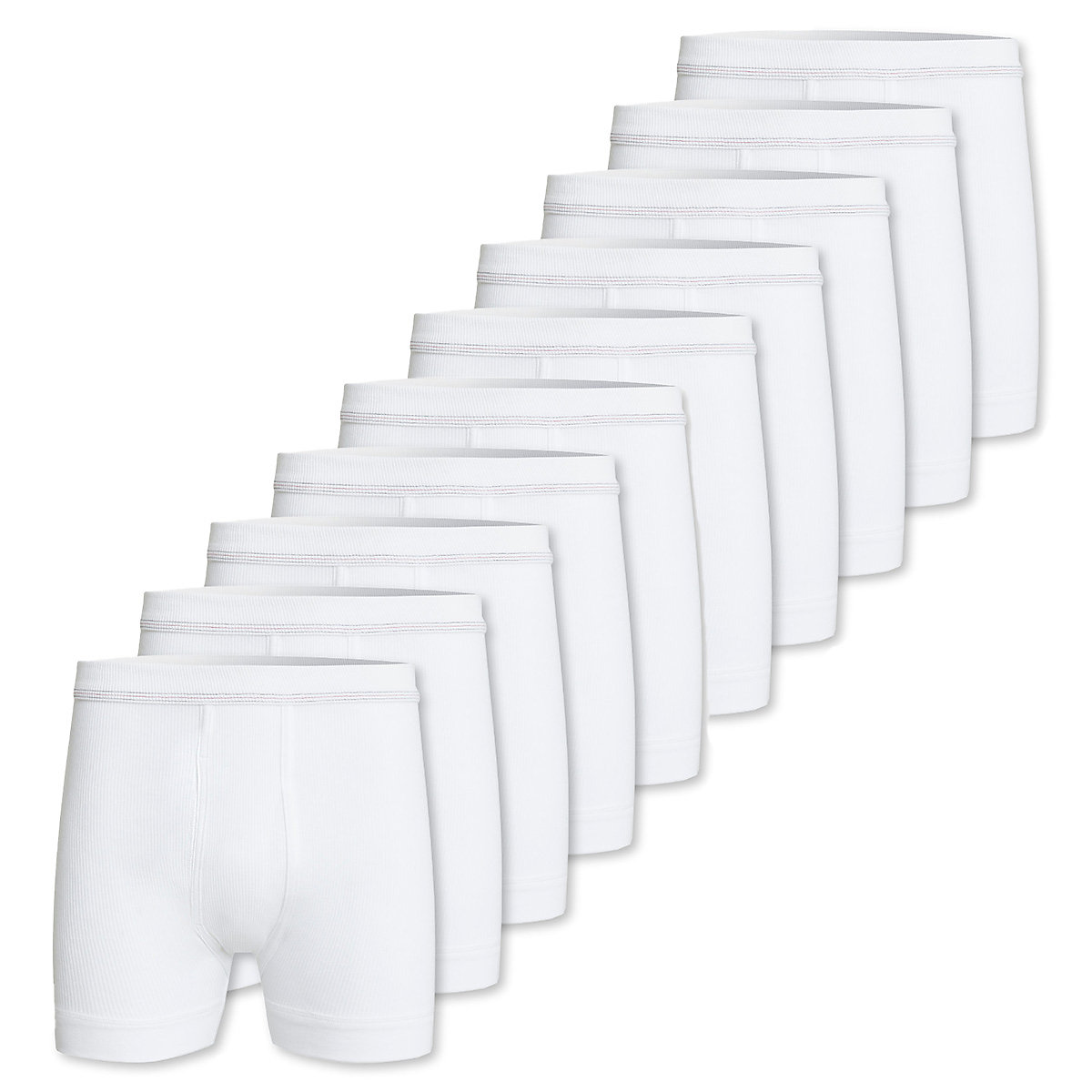 Con-ta Unterhose kurz mit Eingriff 10er Pack Doppelripp Panties weiß Con-ta Unterhose kurz mit Eingriff 10er Pack Doppelripp Panties weiß