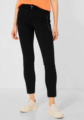 Street One Slim Fit Hose Stoffhosen schwarz