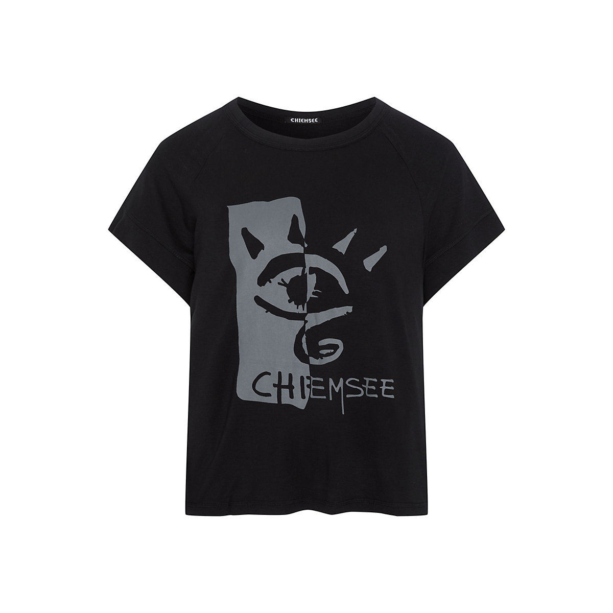 CHIEMSEE T-Shirt mit Rundhalsausschnitt T-Shirts schwarz