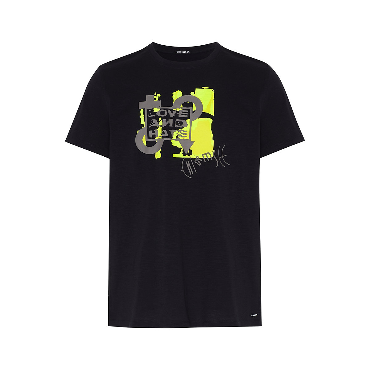 CHIEMSEE T-Shirt aus texturiertem Jersey im Statement-Design T-Shirts schwarz