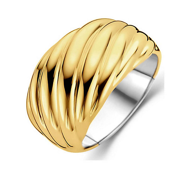 TiSento Ring mit Linien vergoldet  12238SY Ringe