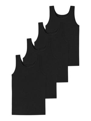 SCHIESSER Tanktop Personal Fit Unterhemden für Jungen schwarz