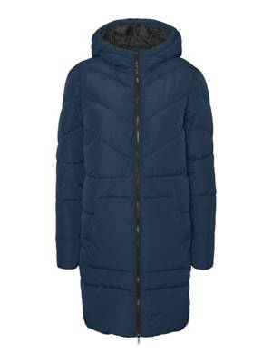 NOISY MAY Lange Puffer Stepp Jacke NMDALCON dunkelblau