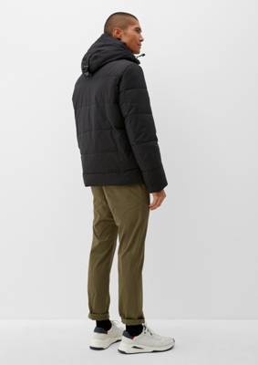 s.Oliver Pufferjacke mit Kapuze Outdoorjacken schwarz