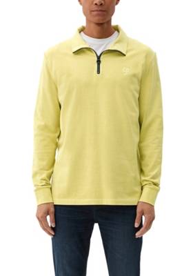 s.Oliver Shirt mit Troyer-Kragen T-Shirts gelb