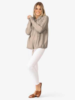 Rainbow Cashmere Rollkragenpullover mit Cashmere hellgrau