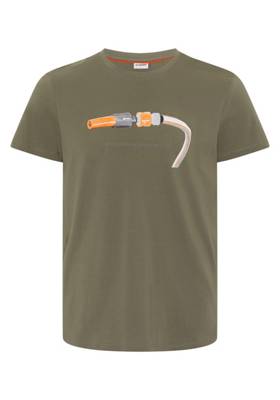 GARDENA T-Shirt mit Gartenschlauch-Print T-Shirts khaki