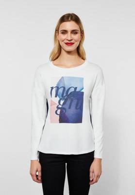Street One Materialmix Shirt offwhite