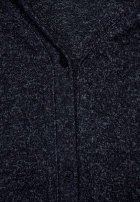 CECIL Cosy Shirtjacke mit Kapuze dunkelblau
