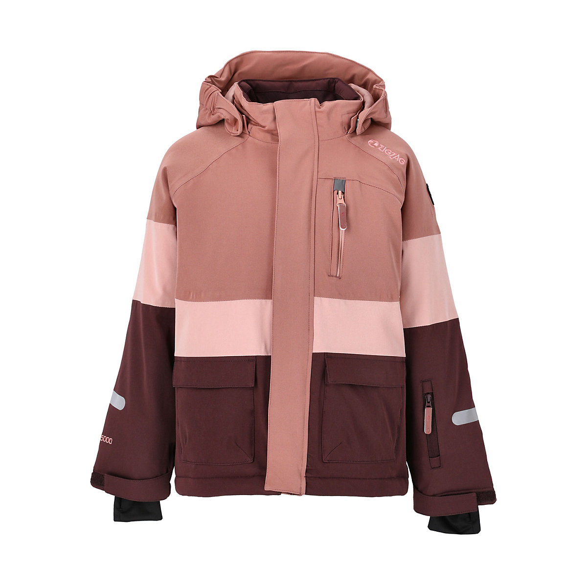 Zigzag Ski Jacket rosa/grau