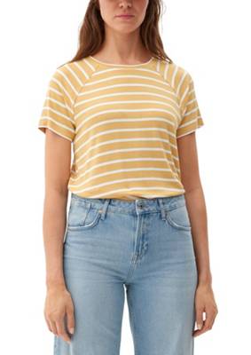 s.Oliver Raglanshirt mit Streifen T-Shirts gelb