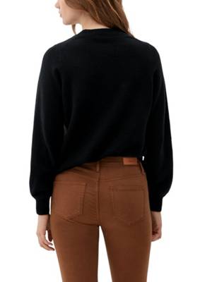 s.Oliver Strickpullover aus Wollmix Pullover schwarz