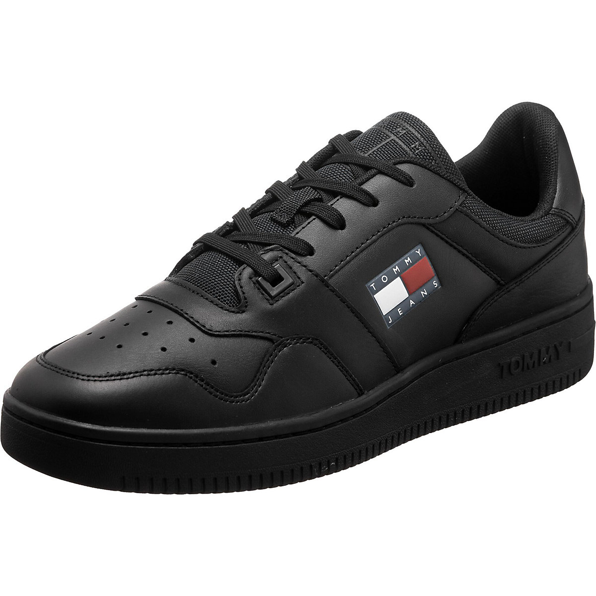TOMMY HILFIGER Tommy Jeans Schuhe Retro Basket Zion Sneakers Low schwarz