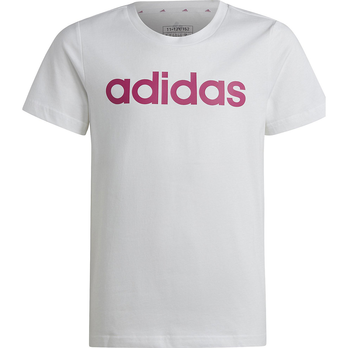 adidas T-Shirt G LIN T für Mädchen weiß-kombi