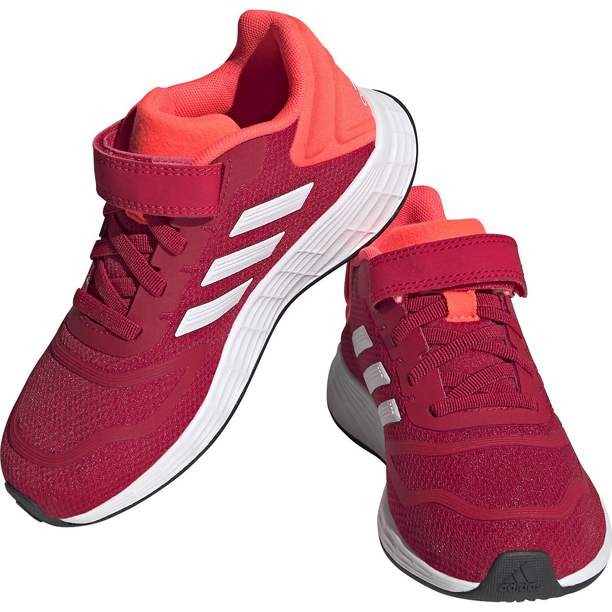 adidas Sneakers Low DURAMO 10 EL K für Jungen rot/weiß