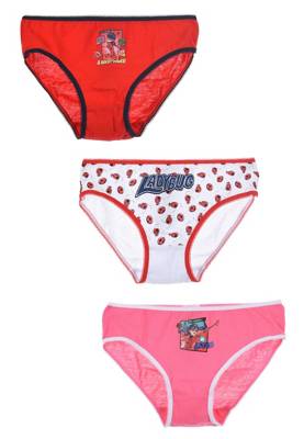 Miraculous Ladybug Unterhosen Slips Pack 3 tlg. mehrfarbig