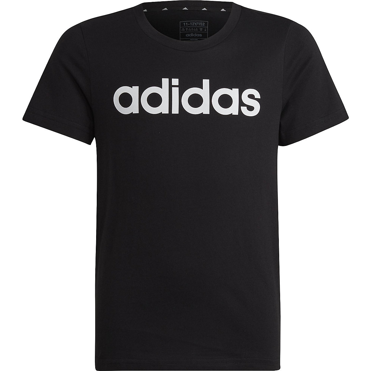 adidas T-Shirt G LIN T für Mädchen schwarz/weiß