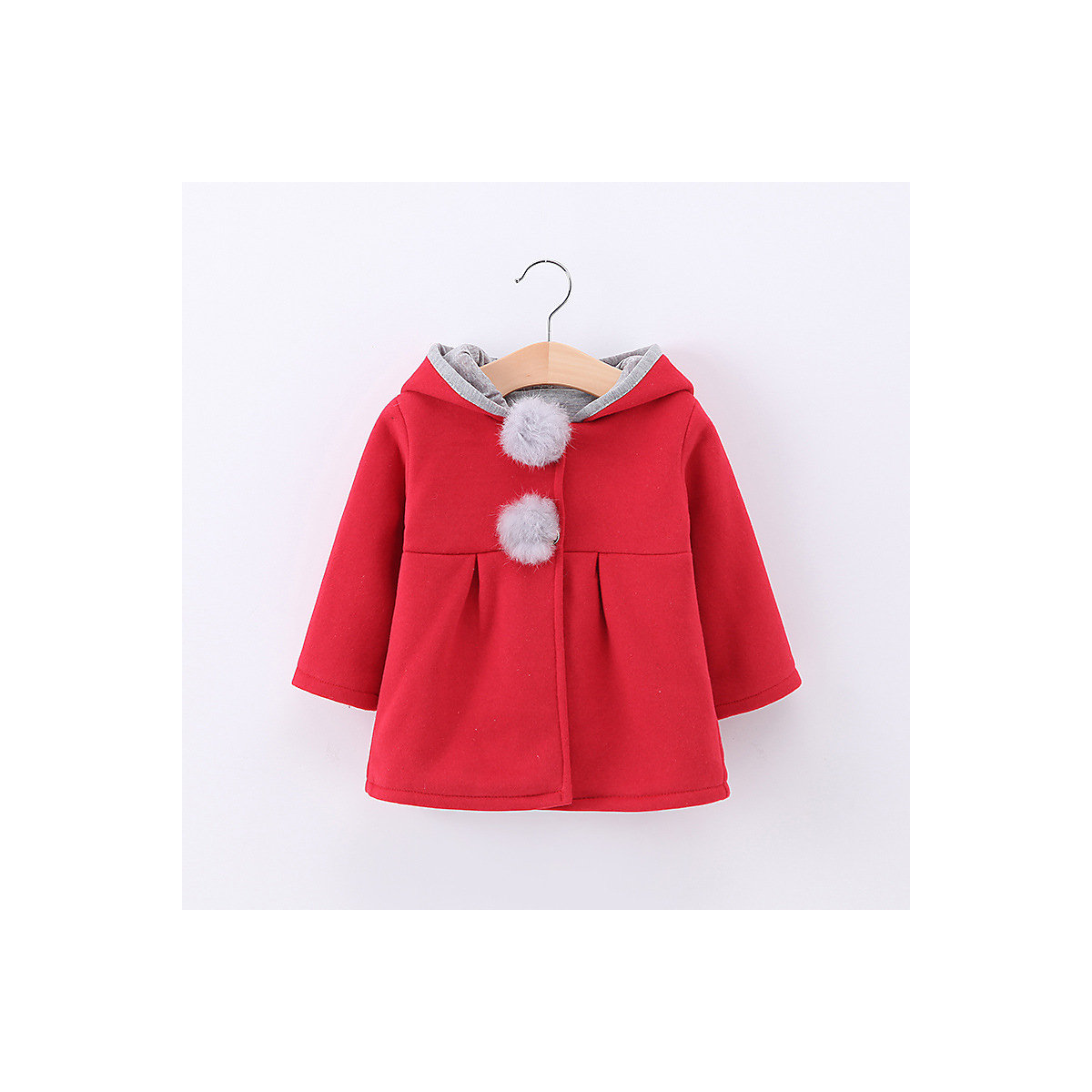 Vicabo Baby Mädchen Mantel Hasenohren Kapuze Mäntel für Mädchen rot Vicabo Baby Mädchen Mantel Hasenohren Kapuze Mäntel für Mädchen rot