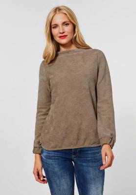Street One Shirt im soften Strukturmix beige