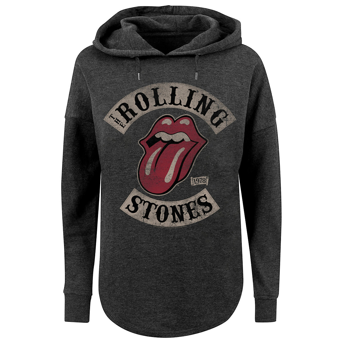 F4NT4STIC The Rolling Stones Rockband Tour '78 Black Kapuzenpullover grau
