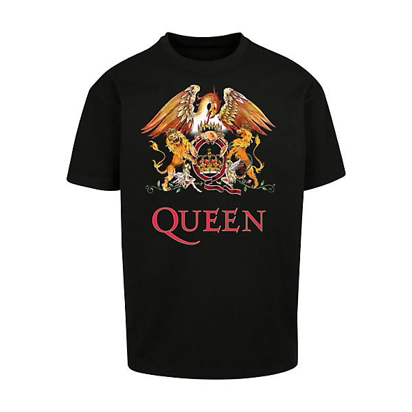 Queen Crest mirapodo Rockband | T-Shirts, Classic F4NT4STIC, schwarz Black