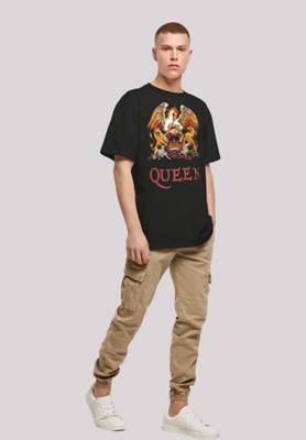 | Classic Queen T-Shirts, Black schwarz F4NT4STIC, Rockband mirapodo Crest