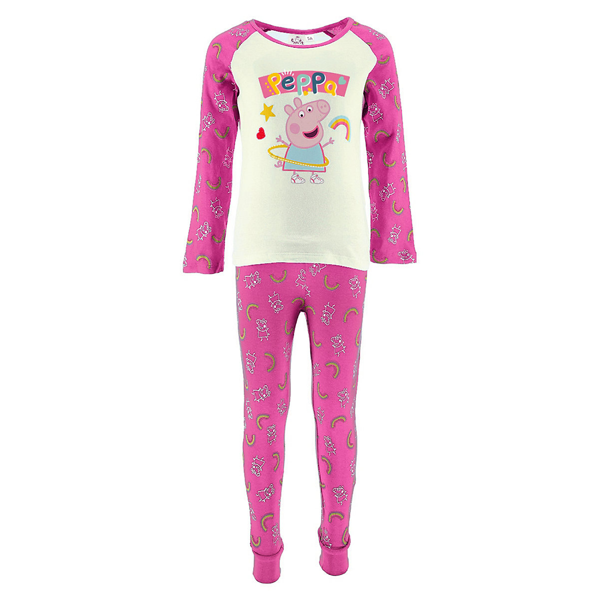 Peppa Pig Peppa Wutz Pig Schlafanzug Pyjama pink