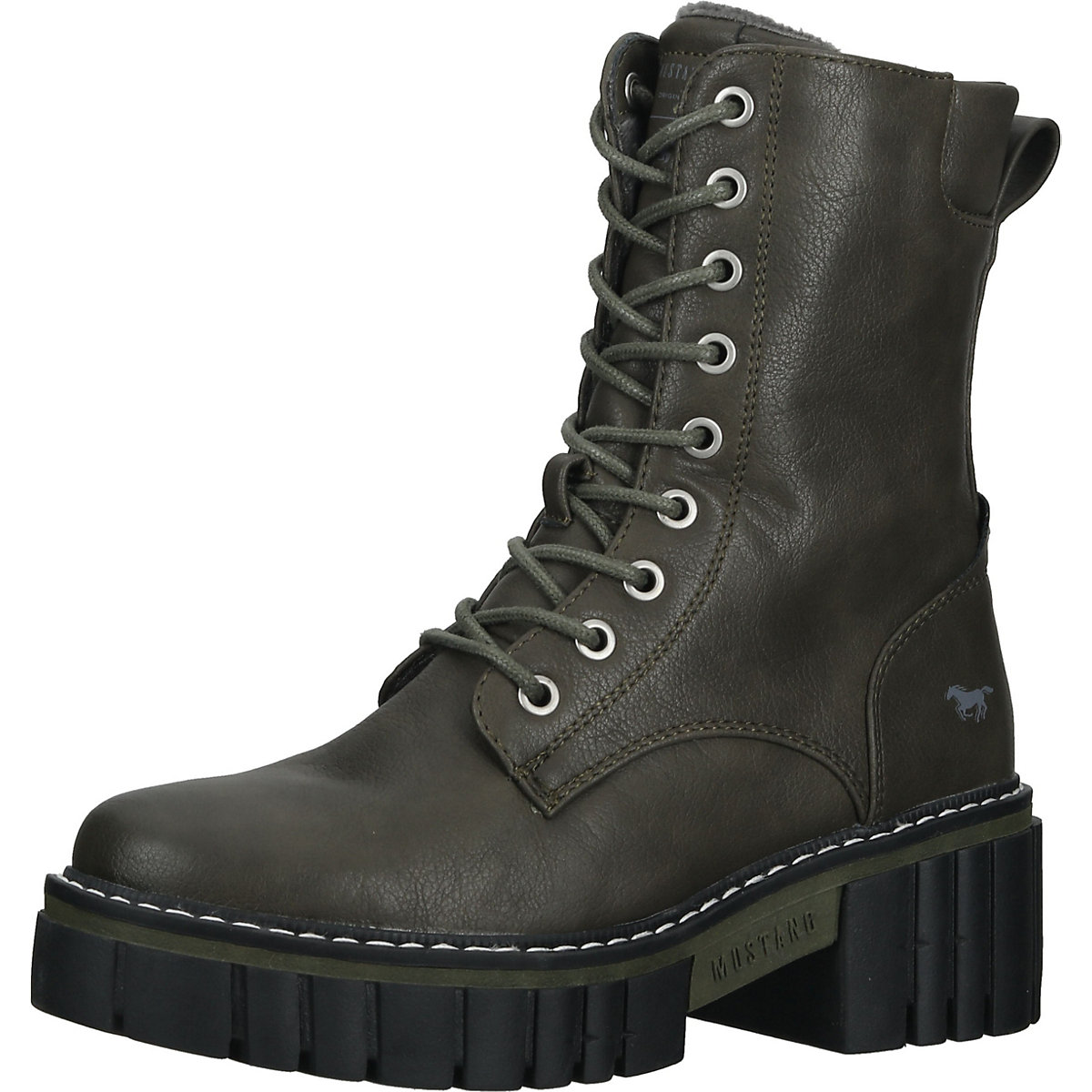 MUSTANG Stiefelette Ankle Boots oliv
