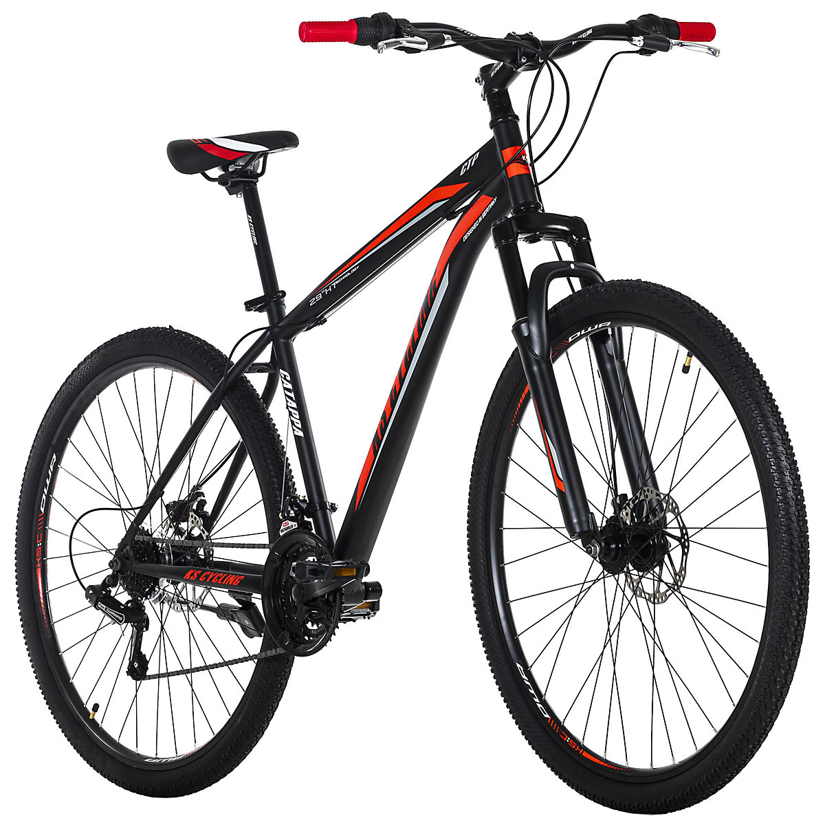 KS Cycling KS Cycling Mountainbike Hardtail 29 Zoll Catappa schwarz-rot Rahmenhöhe: 46 cm schwarz/rot